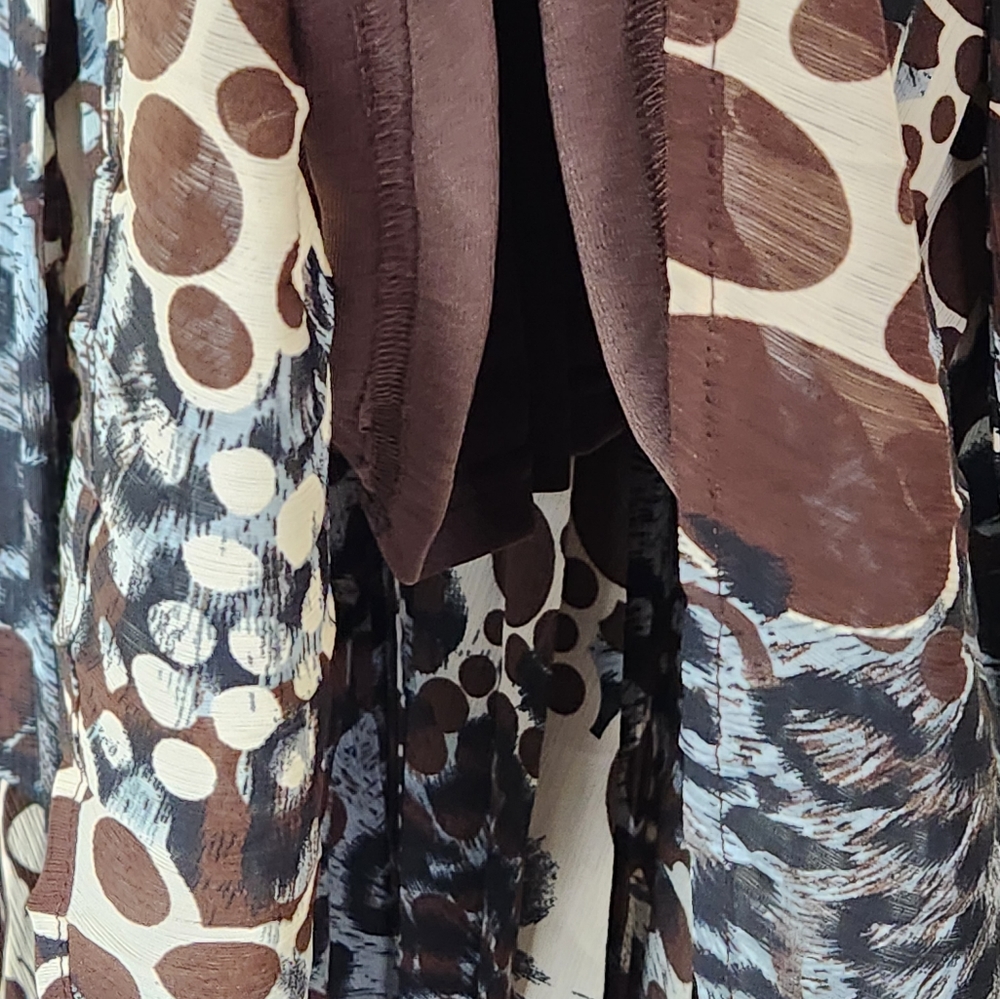 Agora animal print halter blouse size Large - Picture 9 of 15